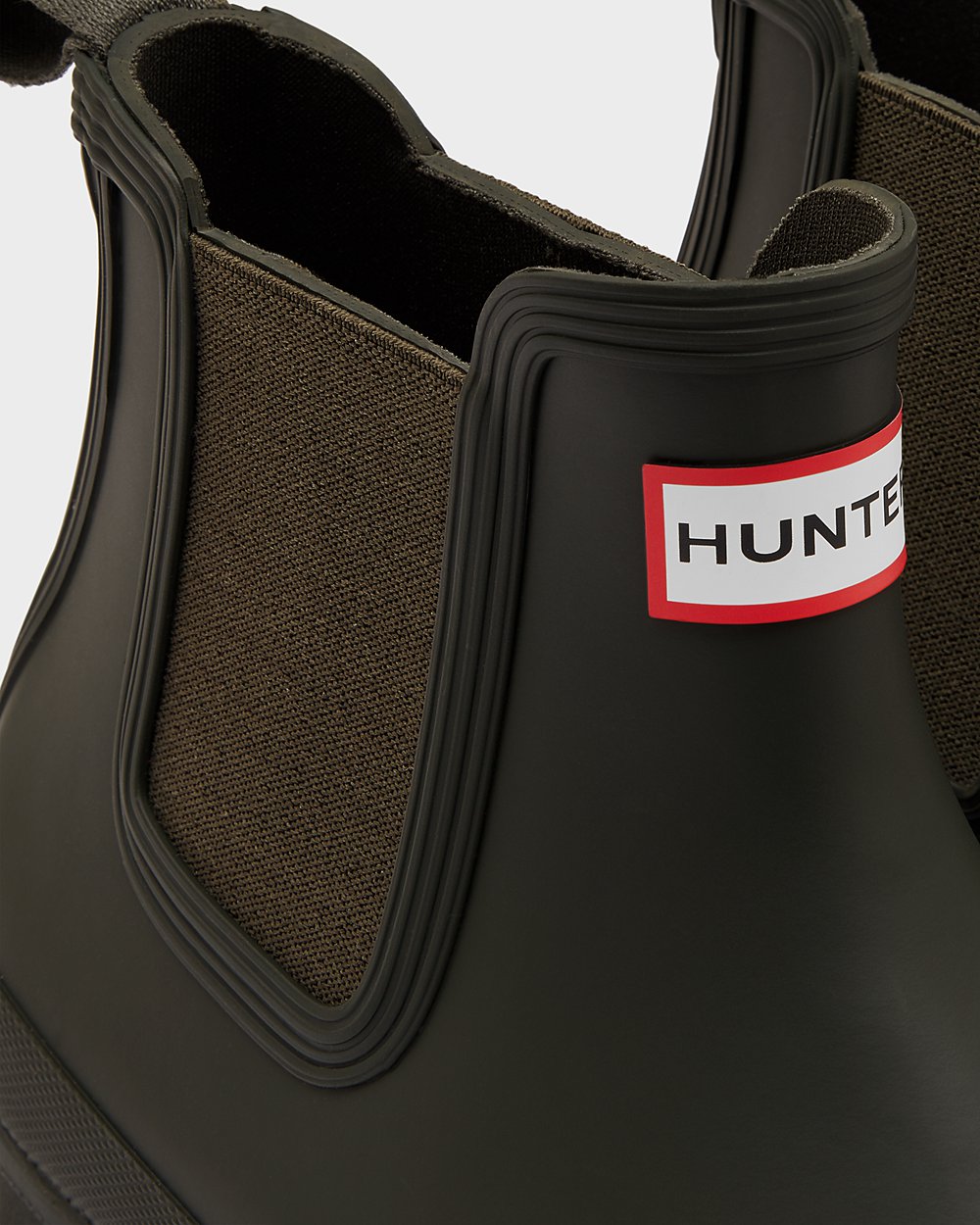 Chelsea Boots Heren - Hunter Original - Donker Olijfgroen - 68LAXKUIH